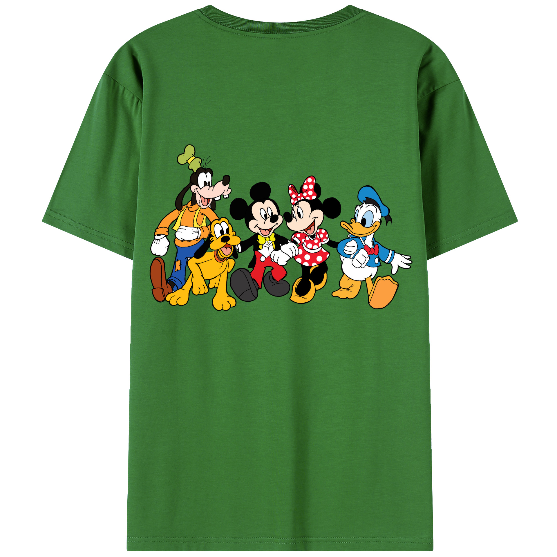 （画像用） ミッキーマウス Mickey Mouse レディース半袖Tシャツ(バックプリント)